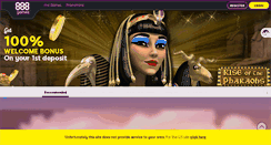 Desktop Screenshot of 888games.com